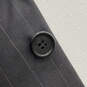 Mens Black Long Sleeve Pockets Notch Lapel Two Button Blazer Size 40 R image number 6