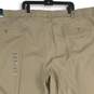NWT Harbor Bay Mens Tan Pleated Straight Leg Dress Pants Size 60X32 image number 4