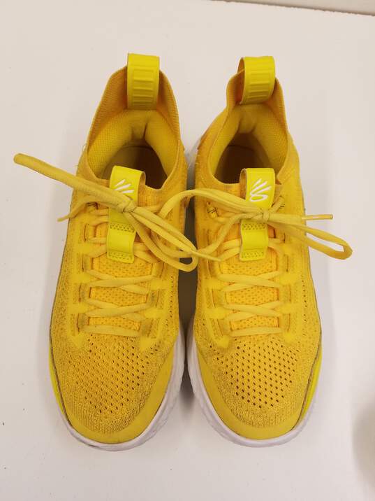 Under Armour Curry Flow 8 Smooth Yellow s.6.5y Women size 8.5 image number 5