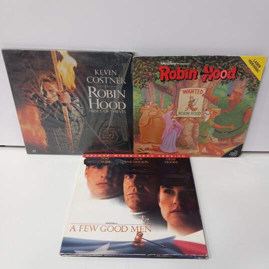 Set of 3 Assorted Laserdisc Movies image number 1