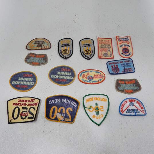 Lot of VTG Bowling League Patches Sports image number 2