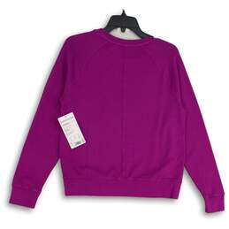 NWT Athleta Womens Purple Crew Neck Long Sleeve Sundown Pullover Sweatshirt XS alternative image