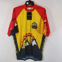 Primal Men Red Yellow Cycling Jersey 4XL NWT