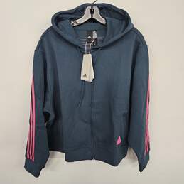 Adidas Blue & Pink Loose Fit Jacket
