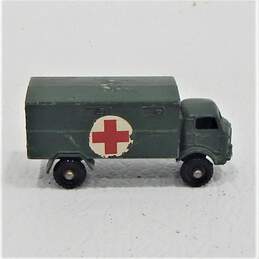 Vintage Lesney Matchbox Ford 3-Ton 4x4 Army Service Ambulance #63 Green