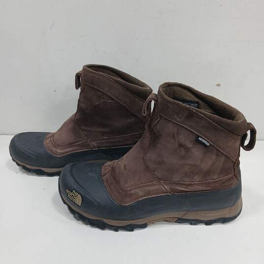 The North Face Chilkat II Men's Waterproof Heat Seeker Brown And Black Snow Boots Size 11 image number 2