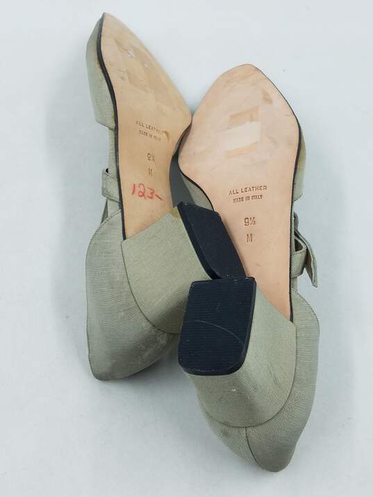 Authentic YSL Gray D'Orsay Pumps W 9.5M image number 5