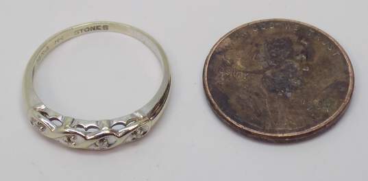 Vintage 14K White Gold Diamond Accent Ring 1.6g image number 2
