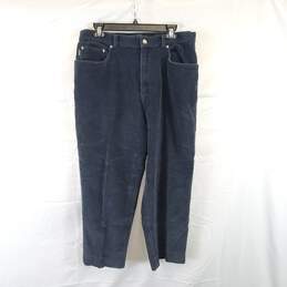 Ralph Lauren Women Blue Corduroy Pants Sz 16