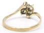 10K Yellow Gold Diamond Accent Ring Setting 1.5g image number 3