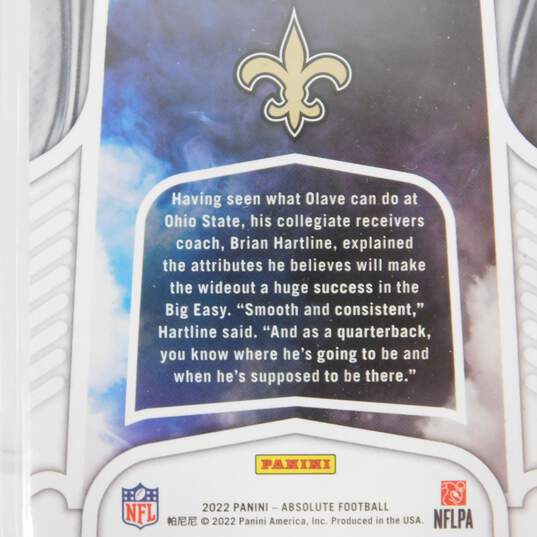2022 Chris Olave Absolute Introductions Rookie New Orleans Saints image number 3