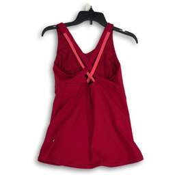 Lululemon Womens Red Round Neck Sleeveless Pullover Activewear Tank Top Size 8 alternative image