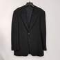 Armani Collezioni Mens Black Long Sleeve Notch Lapel Two-Button Blazer Size Large image number 1