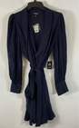 Express Blue Wrap Midi Dress- Size Small NWT image number 1