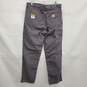 Carhartt MN's 100% Cotton Gray Cargo Pants Size 34 x 34 image number 2