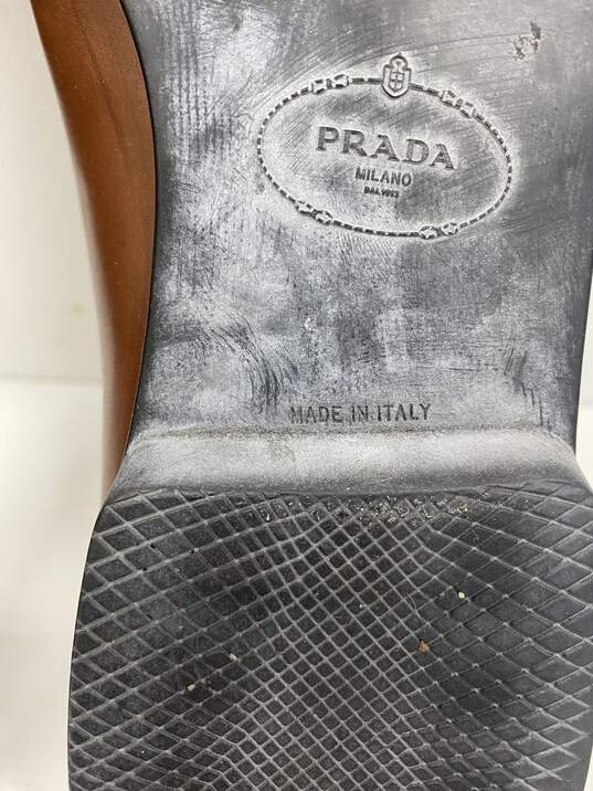 Prada Brown Loafer Casual Shoe Men 6 image number 7