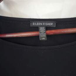 Eileen Fisher Jersey Knit Black Dress in Size Large alternative image