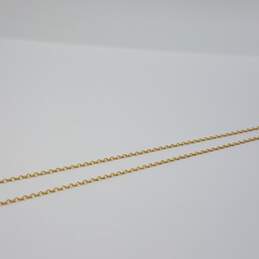 14k Gold Song Note Pendant Necklace 2.9g alternative image
