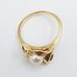 14K Gold FW Pearl Sz 5 1/4 Ring 2.9g image number 3