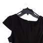 NWT Womens Black Beige Belted Round Neck Back Zip Sheath Dress Size 10 image number 4