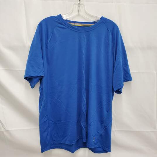 Smartwool MN's 150 Base Layer Wool / Nylon Blue T-Shirt Size XXL image number 2