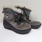 Sorel Gray Fur Lined Snow Boots image number 1