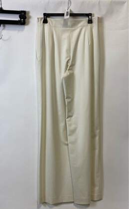 Lafayette 148 Womens Off White Pleated Front Wide Leg Trouser Pants Size 6 alternative image