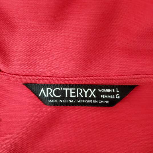 Arc'Teryx WM's Tenquille Pink Hooded Windbreaker Size L image number 3
