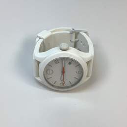 Designer ESQ Movado Adjustable White Strap Stainless Steel Quartz Wristwatch alternative image