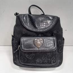 Brighton Heart & Animal Print Pattern Backpack Style Handbag