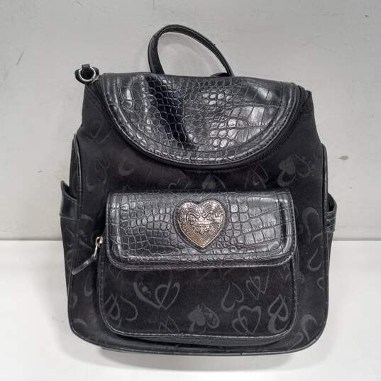 Brighton Heart & Animal Print Pattern Backpack Style Handbag image number 1
