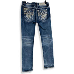 Womens Blue Denim Medium Wash 5-Pocket Design Skinny Leg Jeans Size 28 alternative image