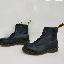 Dr. Martens Black Leather Boots Size 8 alternative image