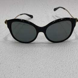 Womens 530887 HC 8189 Black Light Gold Fashion Cat Eye Sunglasses