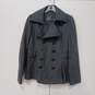 Women's Guess Gray Double Breasted Pea Coat Sz M image number 1