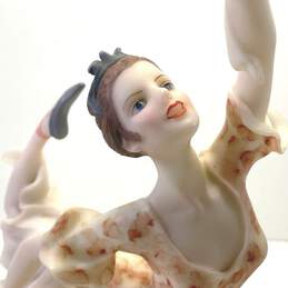 Vintage De Capoli Collection 15in Tall Porcelain Statue Red Dress Dancer alternative image
