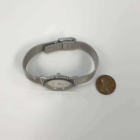 Designer Skagen Silver-Tone Round Dial Stainless Steel Analog Wristwatch image number 2