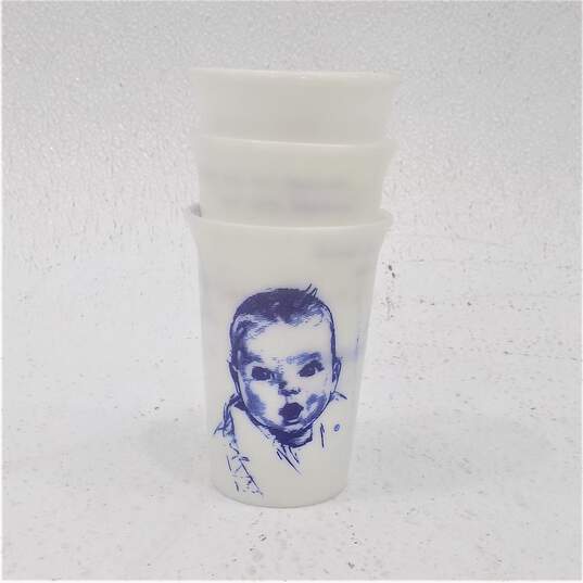 VNTG Gerber Baby Small 3 Inch Plastic Drinking Cups Lot of 12 W/ Bonus Rice Krispies Snap Crackle Pop Plate image number 5