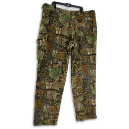 Mens Multicolor Camouflage Pockets Straight Leg Cargo Pants Size 46R alternative image