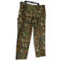 Mens Multicolor Camouflage Pockets Straight Leg Cargo Pants Size 46R image number 2