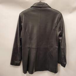 Adler Collection Women Black Leather Jacket M alternative image