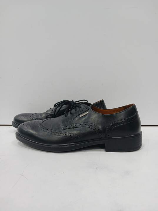 Geox Men's Black Leather Dress Shoes Size 41 image number 2