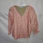 Tuckernuck Pink Faux Leather Pullover Top Size L image number 1