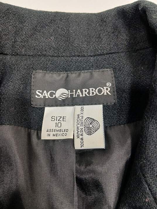 Sag Harbor Women's Black Wool Suitcoat Size 10 image number 3