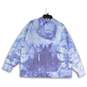 NWT Womens Purple Tie Dye Long Sleeve Drawstring Pullover Hoodie Size 1X image number 2