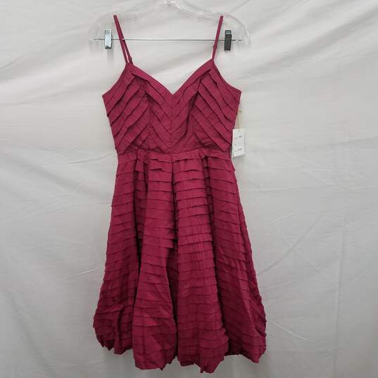 NWT Tracy Reese WM's Watber/ Pink 100% Silk & Cotton Strap Dress Size 2 image number 2