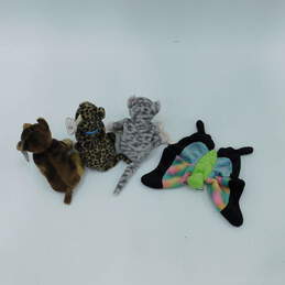 Ty Beanie Babies Animal Lot Courage, Sneaky, Float & Silver alternative image