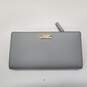 Kate Spade New York Gray Saffiano Leather Slim Clutch Wallet image number 1