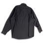 Mens Black Long Sleeve Front Pockets Collared Button-Up Shirt Size X-Large image number 2
