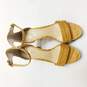 Vince Camuto Women's Sathina Yellow Embossed Platform Heels Size 9.5 image number 6